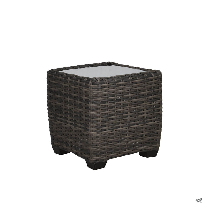 Ventura Seating End Table with Roasted Pecan Frame