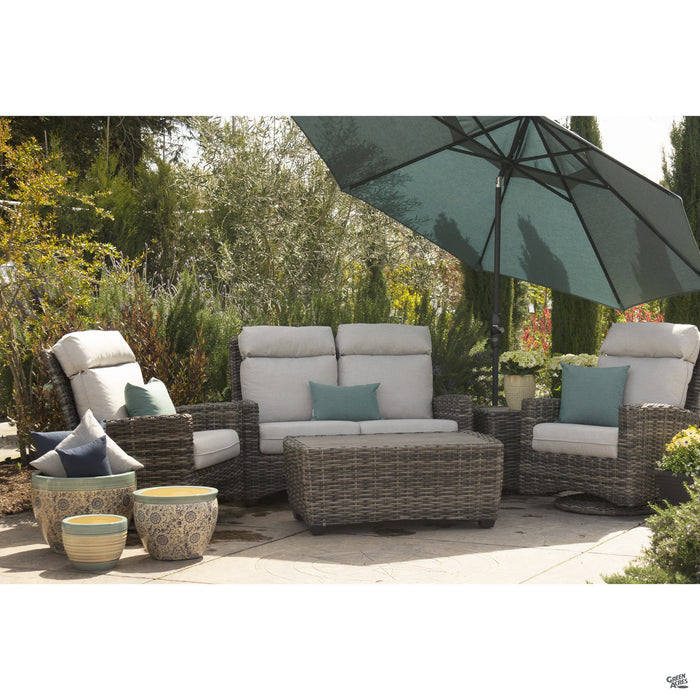 Ventura Deep Seating Set in Dove with Canola Seed Frame