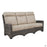 Ventura Deep Seating Sofa in Ostrich with Roasted Pecan Frame