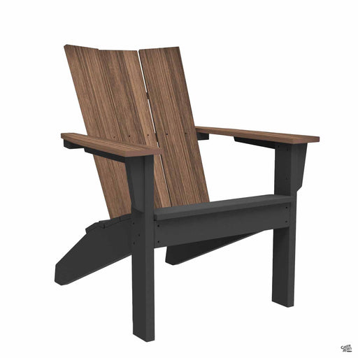 Coastline Monterey Adirondack Chair in Teak and Black