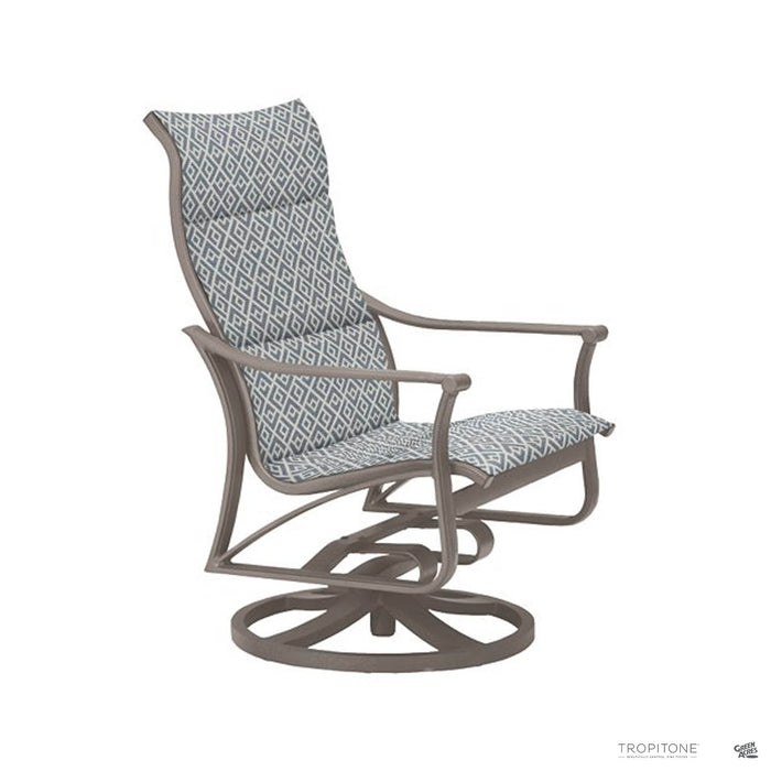 Tropitone Corsica Padded Sling Swivel Lounge Chair