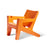 Bask Lounge Chair in Orange