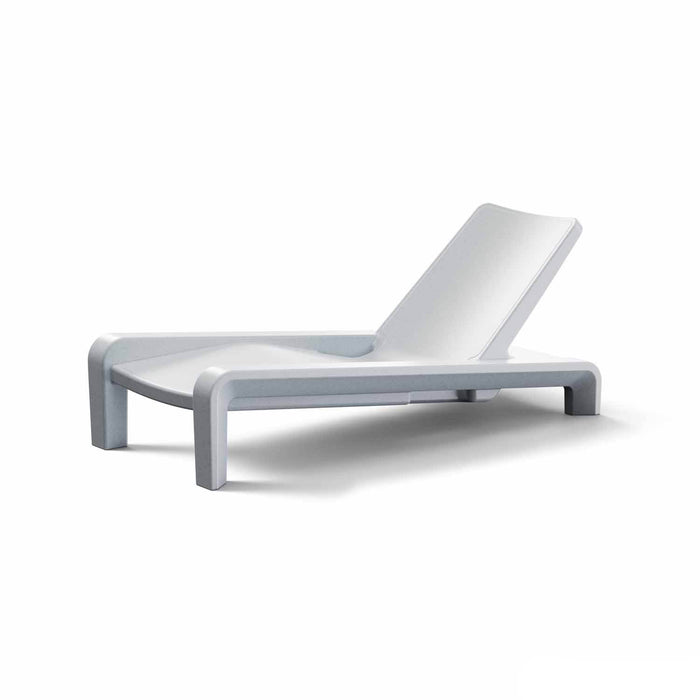 Deck Chaise Lounge Chair in White