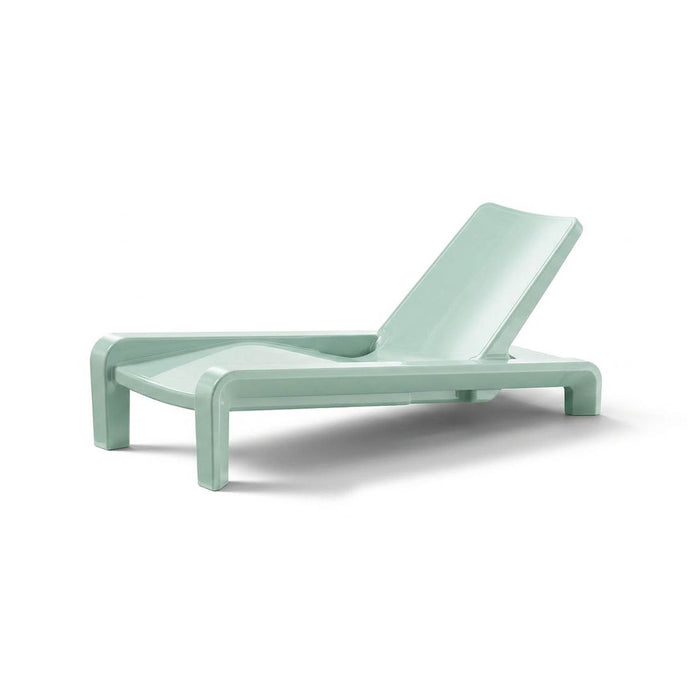 Deck Chaise Lounge Chair in Sea Glass