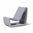 Loop Lounge Chair in Concrete