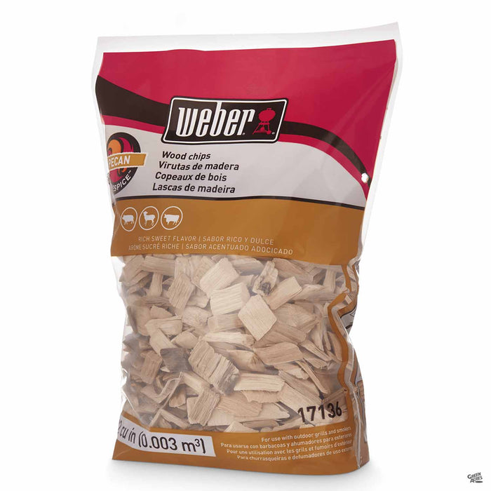 Weber Pecan Wood Chips - 192 cubic inch bag