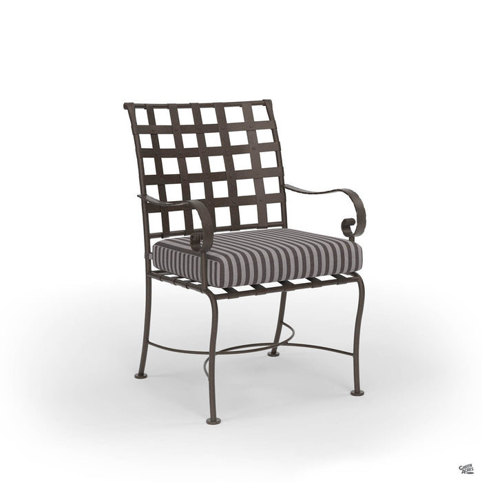 Classico Dining Armchair with Copper Frame and Sail Away Java Fabric