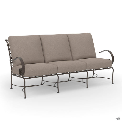 Classico Sofa with Copper Frame and Chartres Truffle Fabric