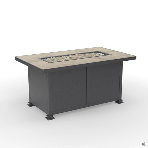 Elba Rectangular Fire Pit Summit Grey