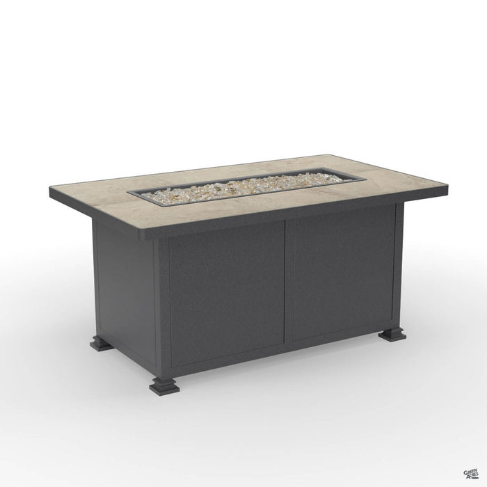 Elba Rectangular Fire Pit Summit Grey