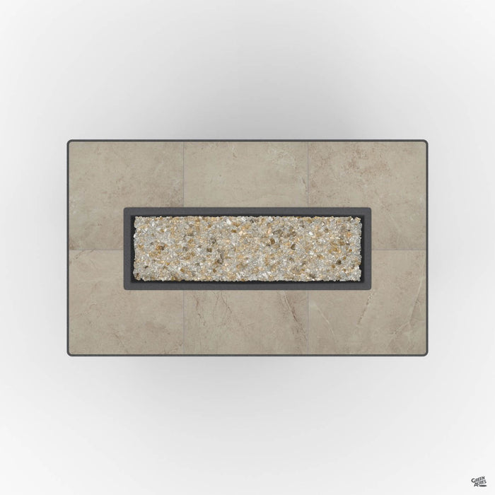 Elba Rectangular Fire Pit Summit Grey