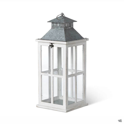 Park Hill Whitewash Coastal Lantern