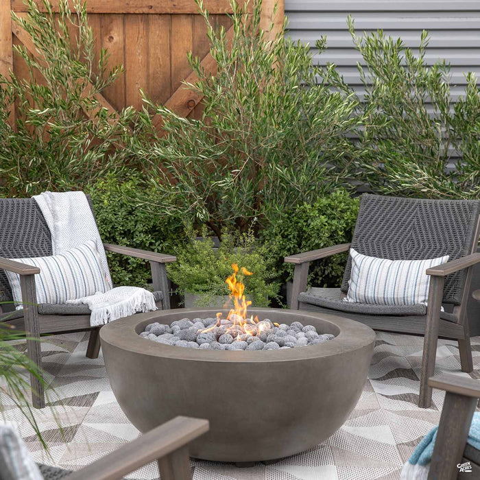 Marina Fire Table with Mad Chat Chairs