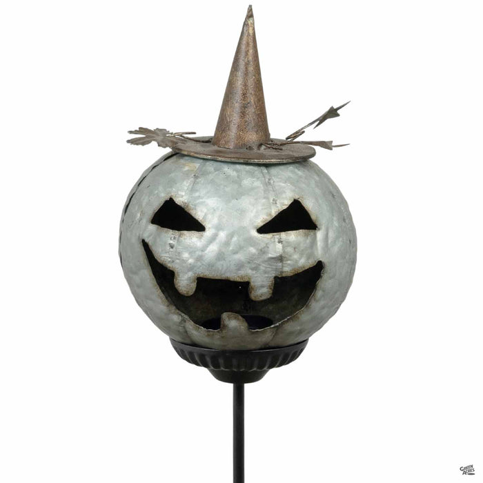 Metal Jack O'Lantern Garden Stake