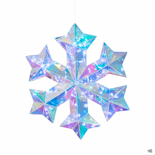 Holographic Light Up Snowflake