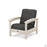 Rockport Lounge Chair with Sand Castle Frame and Spectrum Carbon Fabric