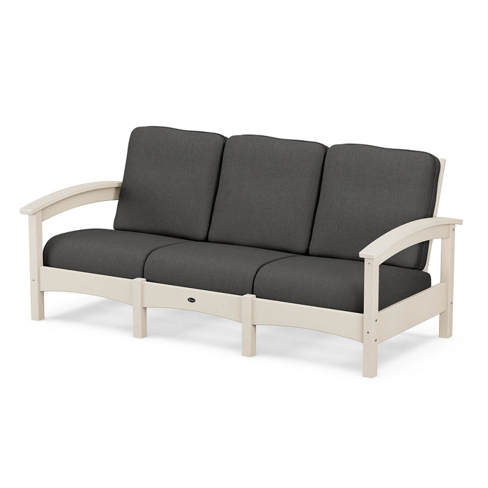 Rockport Sofa with Sand Castle Frame and Spectrum Carbon Fabric