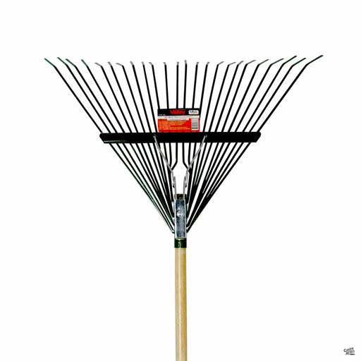 Steel Spring Rake Wood Handle 24 Tine