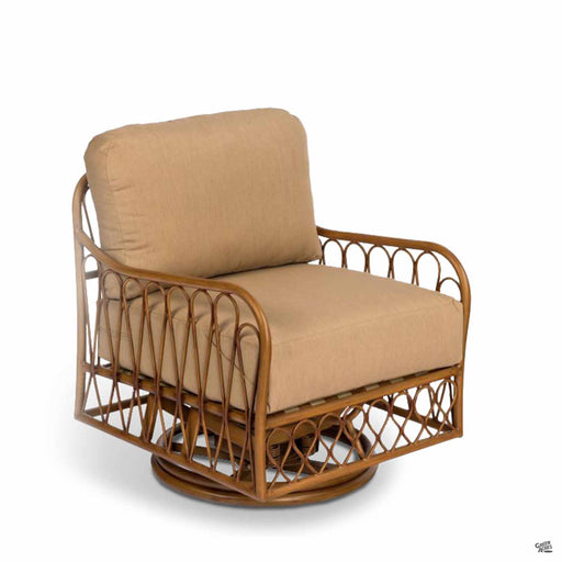 Cane Deep Seating Swivel Rocking Lounge Chair