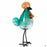 ApricotMint glass rooster blue- green