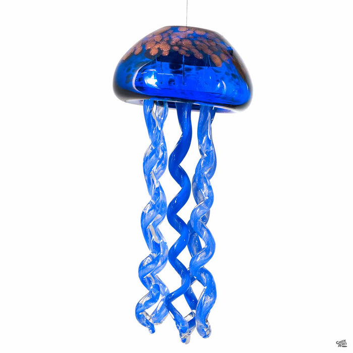 Jelly Fish Wind Chime Blue and Gold