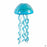 Jelly Fish Wind Chime Teal and Gold