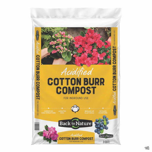 Back to Nature Acidified Cotton Burr Compost 2 cubic feet
