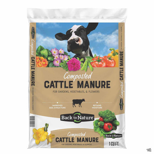 Back to Nature Composted Cattle Manure 1 cubic foot