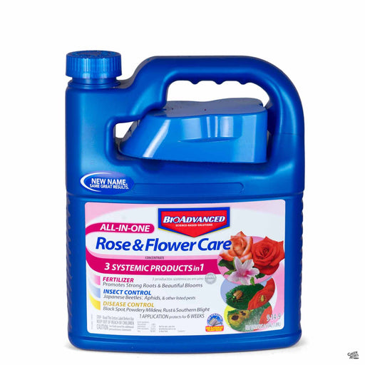 BioAdvanced All-In-One Rose and Flower Care half gallon concentrate