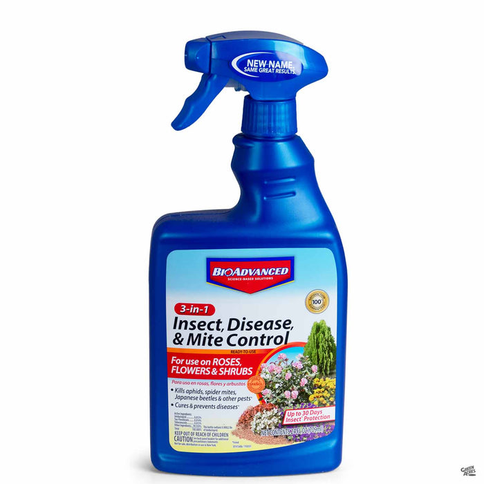 BioAdvanced 3-in-1 Insect, Disease and Mite Control 24 ounce Ready To Use