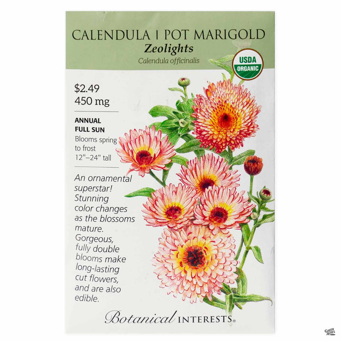 Botanical Interests Seeds Calendula Pot Marigold Zeolights
