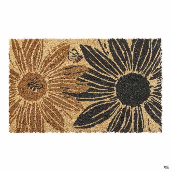 Bee and Sunflower Coir Mat