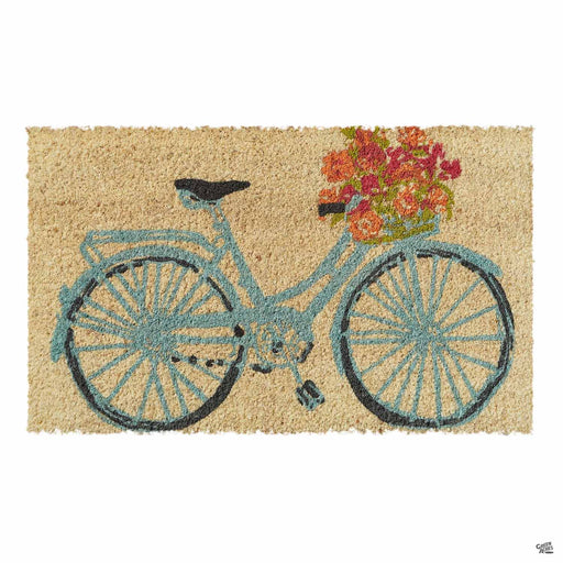 Bicycle Blossom Coir Mat