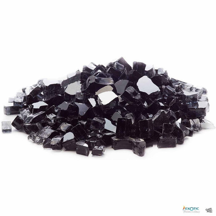 Exotic Fire Glass - Black Reflective