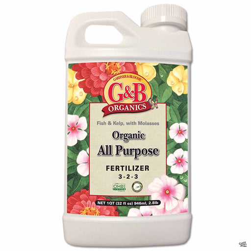 G and B Organics - Organic All Purpose Fertilizer 1 quart