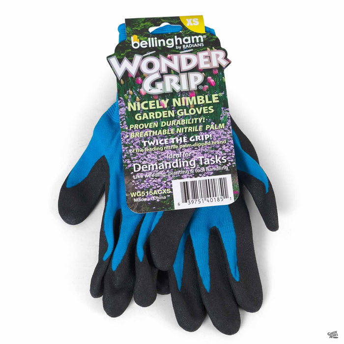 Wonder Grip Nearly Naked Garden Gloves Assorted Large