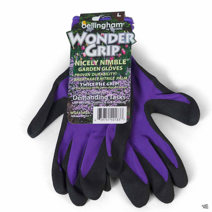 Wonder Grip® Nicely Nimble® Glove Large Purple