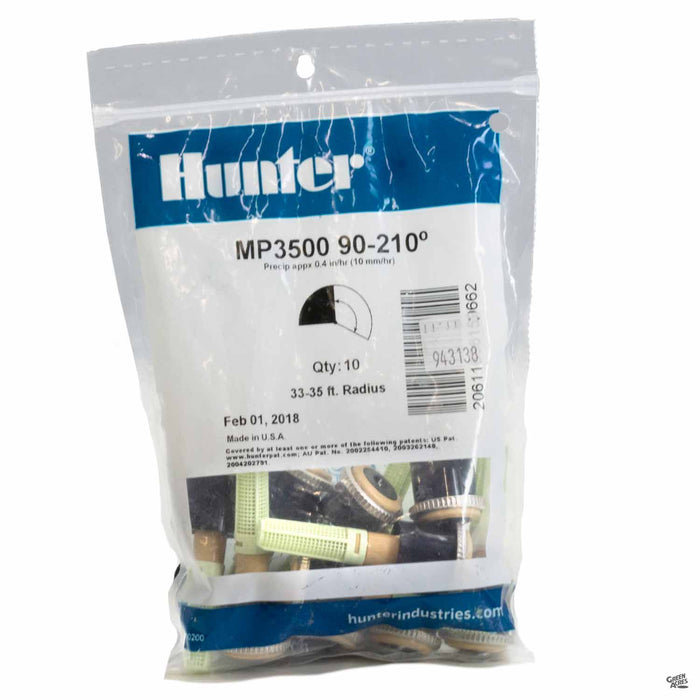 Hunter M P Rotators 3500 Series, 90 to 210 degrees, 10 pack