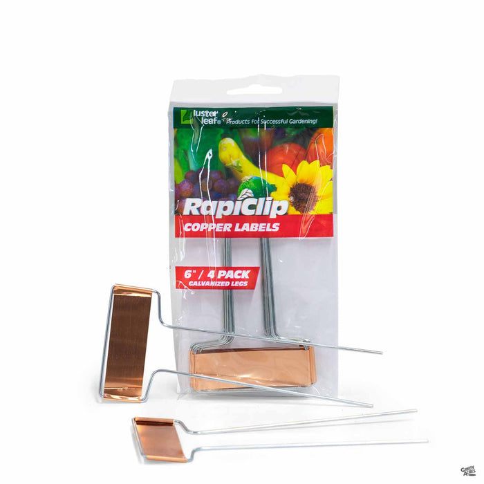 LusterLeaf RapiClip Copper Labels 6 inch 4-pack