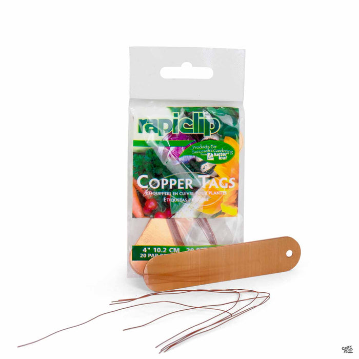 RapiClip Copper Tags 4 inch 20 pack