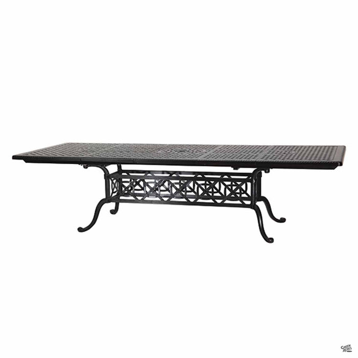 Gensun Grand Terrace Rectangular Dining Table 44 inch x 74 inch (up to 114 inch) by Gensun