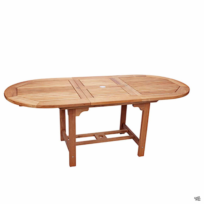Family Expansion Oval Table 96-120 (96 inches long by 44 inches wide - expands to 120 inches long)