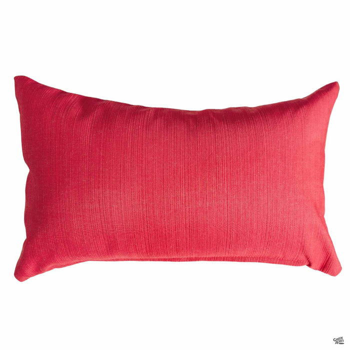 Lumbar Pillow in Dupione Crimson