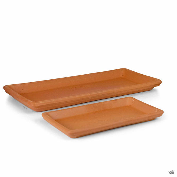 rectangular plastic planter trays Italian Rectangle Saucer Terracotta — Green Acres Nursery & Supply
