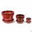 Standard Pot with Attached Saucer in Tropical Red All Sizes