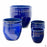 Decor Pot with Pattern - All 4 Sizes in Blue