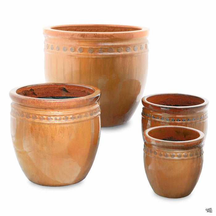 Decor Pot with Pattern - All 4 Sizes in Copper