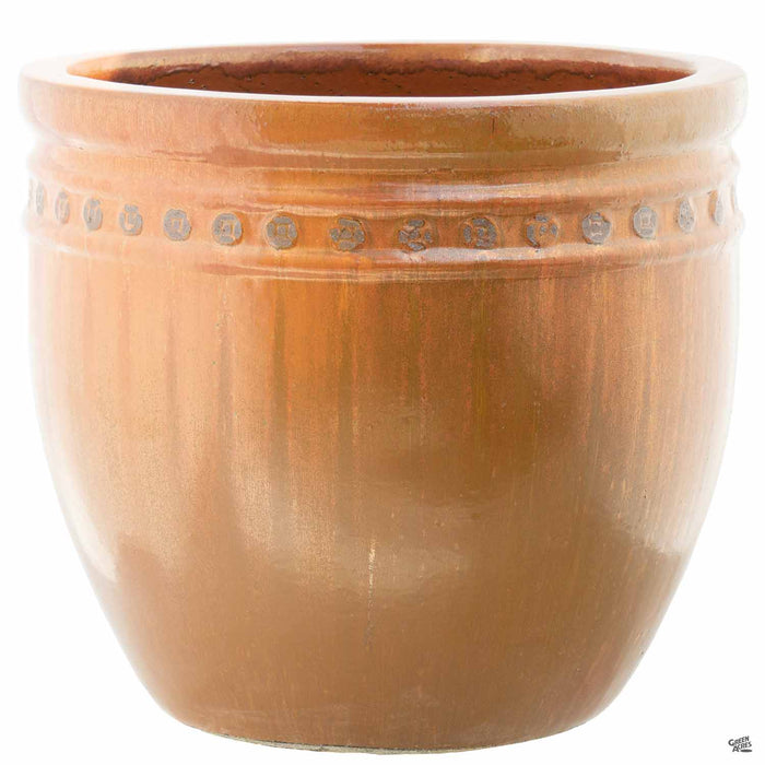 Décor Pot with Pattern - Size 1 in Copper