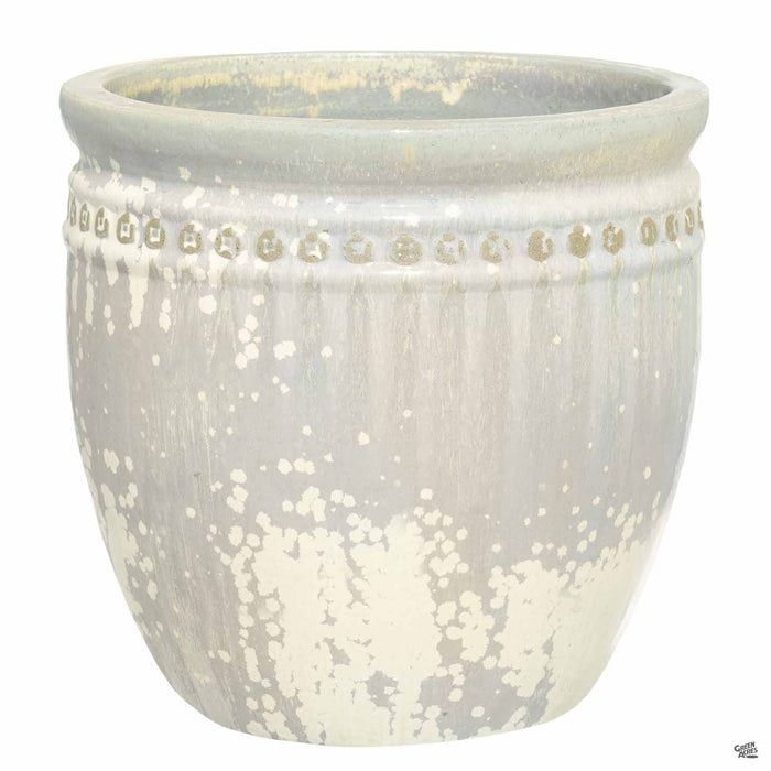 Décor Pot with Pattern - Size 2 in White