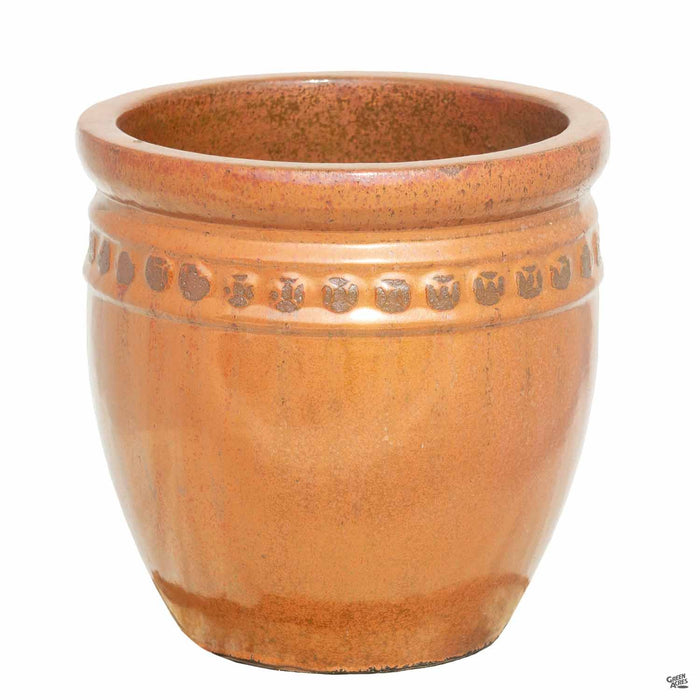 Decor Pot with Pattern - Size 4 in Copper